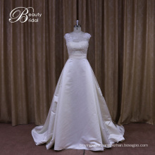 Sophisticated Traditional Satin Wedding Dress